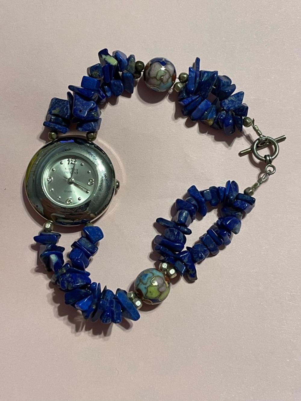 Kathy Ireland Lapis Cloisonné Watch #9330 ❤️‍🔥